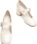 Stuart Weitzman Kristallen Gesp Mary Jane Hakken White Dames - Thumbnail 4