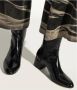 Stuart Weitzman Lakleren enkellaarsjes Flareblock Black Dames - Thumbnail 2