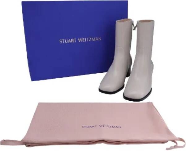 Stuart Weitzman Leather boots Beige Dames