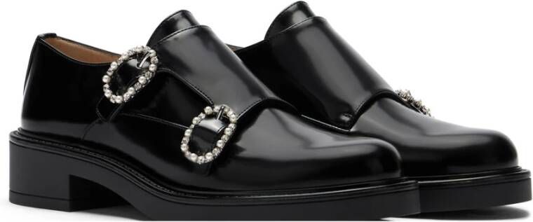 Stuart Weitzman Leighton Monk Strap Black Dames