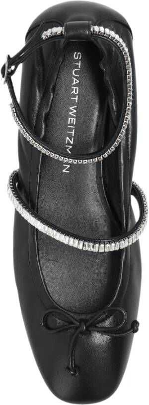 Stuart Weitzman Leren ballerinas `Stefanie` Black Dames