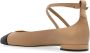 Stuart Weitzman Leren balletflats Eden Strap Beige Dames - Thumbnail 5