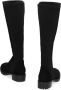 Stuart Weitzman Leren en stretchstof laarzen Black Dames - Thumbnail 3