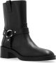 Stuart Weitzman Leren enkellaarzen Jax Black Dames - Thumbnail 4