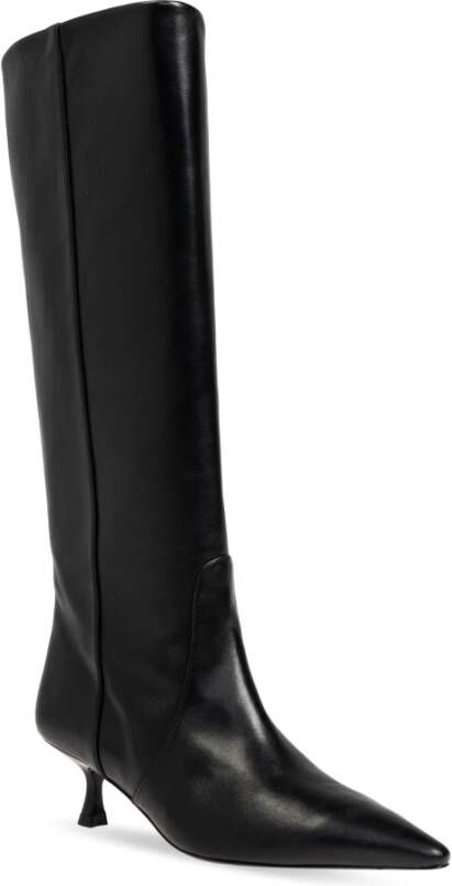 Stuart Weitzman Leren laarzen 'Naomi' Black Dames