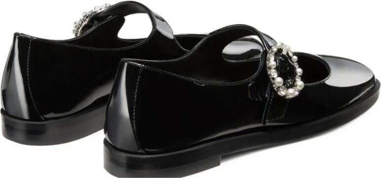 Stuart Weitzman Loralei Crystal Mary Jane Black Dames