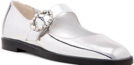 Stuart Weitzman Loralei Crystal Mary Jane Gray Dames