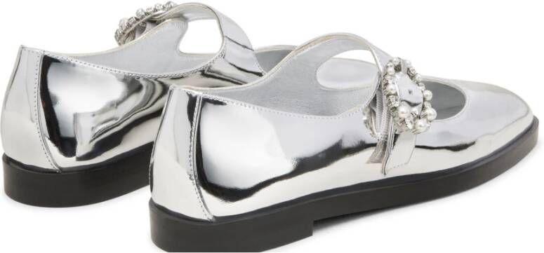 Stuart Weitzman Loralei Crystal Mary Jane Gray Dames