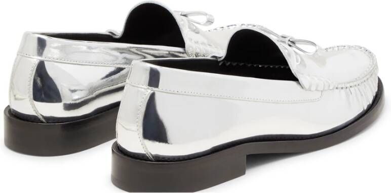 Stuart Weitzman Lottie BOW Loafer Gray Dames