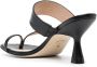 Stuart Weitzman Lyla leren sandalen Zwart Dames - Thumbnail 3