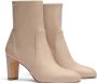 Stuart Weitzman Ivory Leren Enkellaarzen voor Vrouwen Beige Dames - Thumbnail 8