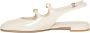 Stuart Weitzman Mary Jane Ballerina's Ivoor Lakleer Beige Dames - Thumbnail 3