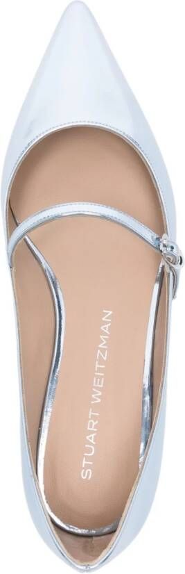 Stuart Weitzman Mary Jane Platte Schoenen Blue Dames