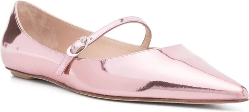 Stuart Weitzman Mary Jane Platte Schoenen Pink Dames