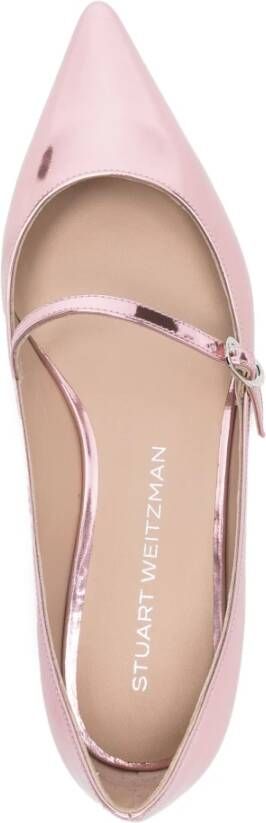 Stuart Weitzman Mary Jane Platte Schoenen Pink Dames