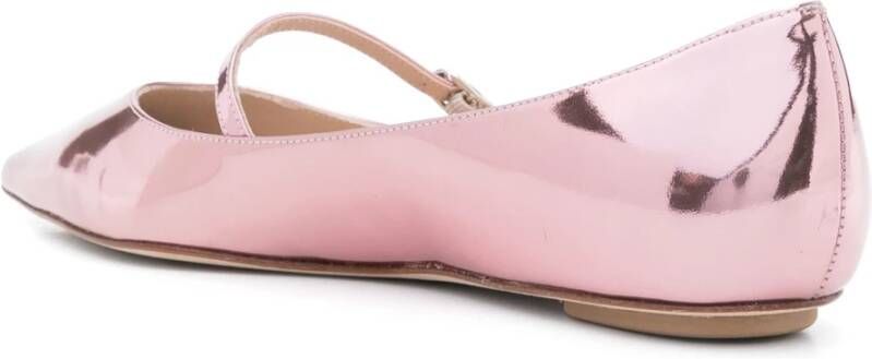 Stuart Weitzman Mary Jane Platte Schoenen Pink Dames