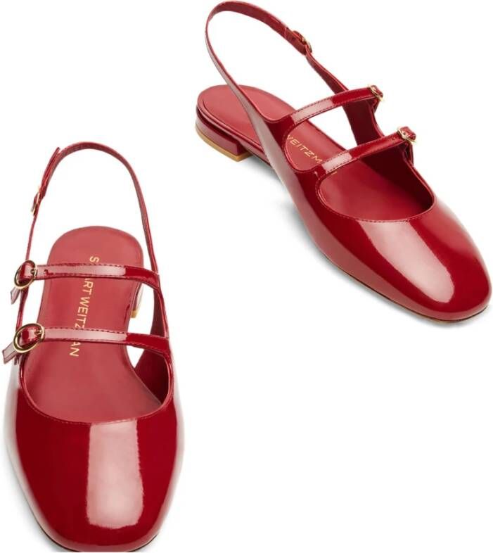 Stuart Weitzman Mary Jane Slingback Schoenen Red Dames