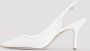 Stuart Weitzman Mesh Slingback Sandalen White Dames - Thumbnail 2