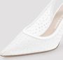 Stuart Weitzman Mesh Slingback Sandalen White Dames - Thumbnail 4