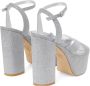 Stuart Weitzman Miami Squarehigh 140 Platform Sandal Grijs Dames - Thumbnail 5