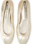 Stuart Weitzman Minimalistische Ballet Flat met Strik Accent Yellow Dames - Thumbnail 4