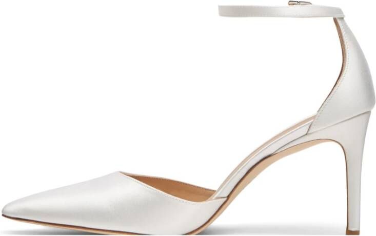 Stuart Weitzman Minimalistische Bandpomp White Dames