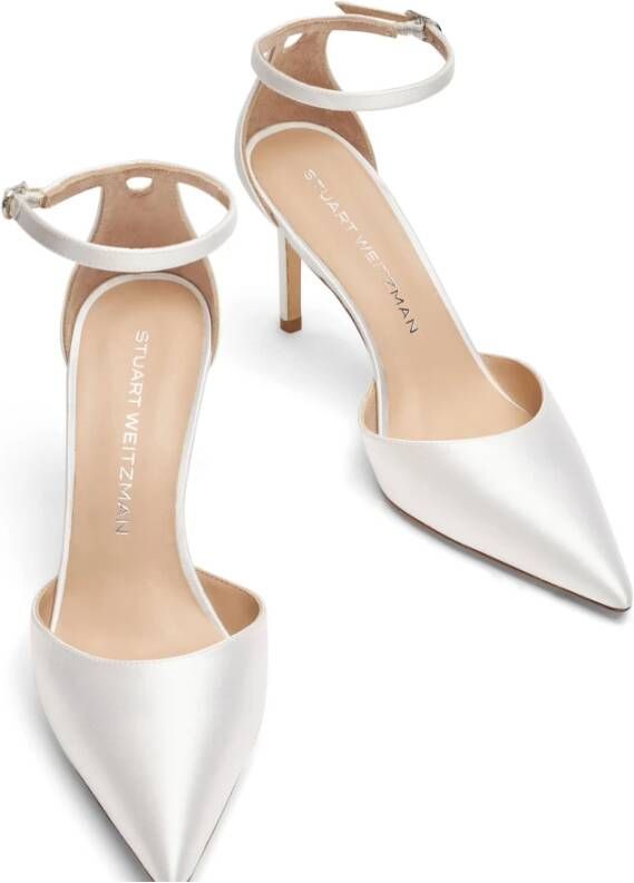 Stuart Weitzman Minimalistische Bandpomp White Dames