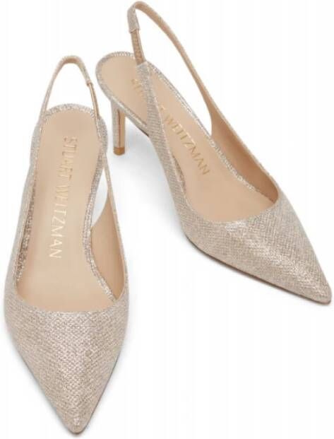 Stuart Weitzman Minimalistische Slingback Pump Beige Dames