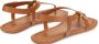 Stuart Weitzman Minimalistische Strappy Sandaal Beige Dames - Thumbnail 3