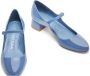 Stuart Weitzman Moderne Mary Jane Blokhak Schoen Blue Dames - Thumbnail 4