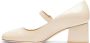 Stuart Weitzman Moderne Mary Jane Pomp Beige Dames - Thumbnail 3