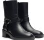 Stuart Weitzman Moto Bootie met Hardware Accents Black Dames - Thumbnail 3