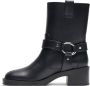 Stuart Weitzman Moto Bootie met Hardware Accents Black Dames - Thumbnail 4