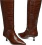 Stuart Weitzman Naomi 50 Laars Brown Dames - Thumbnail 4