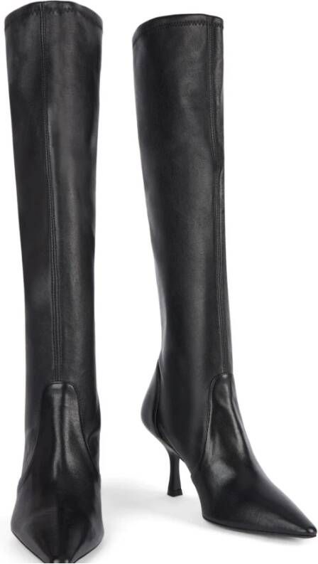 Stuart Weitzman Naomi 75 Stretch Boot Black Dames