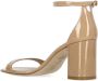 Stuart Weitzman Natuurlijk Leren Enkelband Sandalen Beige Dames - Thumbnail 4