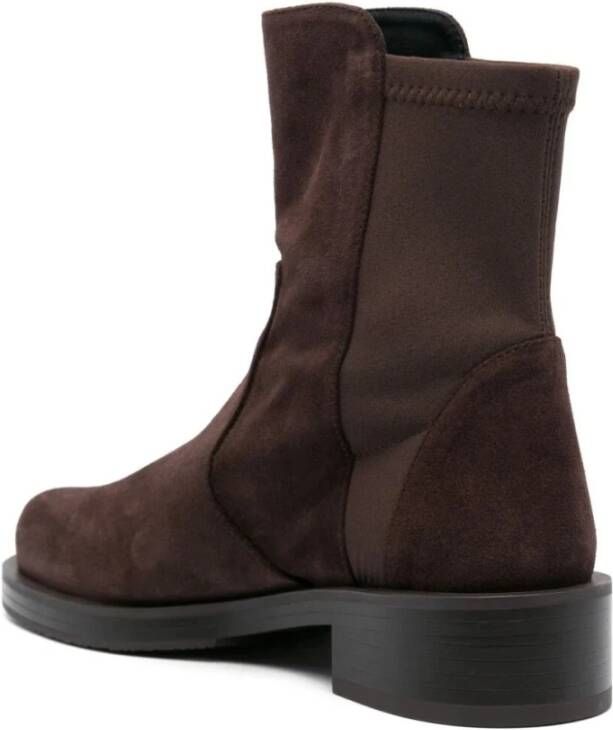 Stuart Weitzman Neutrale Gedurfde Kniehoge Laarzen Brown Dames