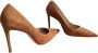 Stuart Weitzman Nougat Suede Stiletto Pumps Brown Dames - Thumbnail 6