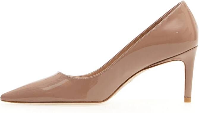 Stuart Weitzman Nude Lakleren Pumps Pink Dames