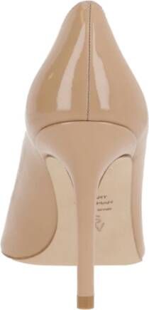 Stuart Weitzman Nude Lakleren Stiletto Hakken Beige Dames