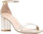 Stuart Weitzman Nudistcurve 75 Block Sandal Beige Dames - Thumbnail 3