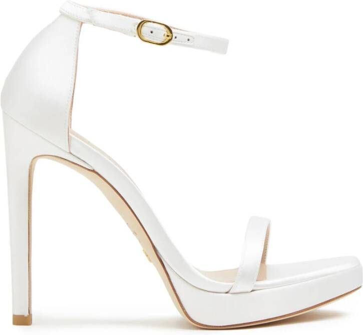 Stuart Weitzman Nudist -disco -schoenen Wit Dames