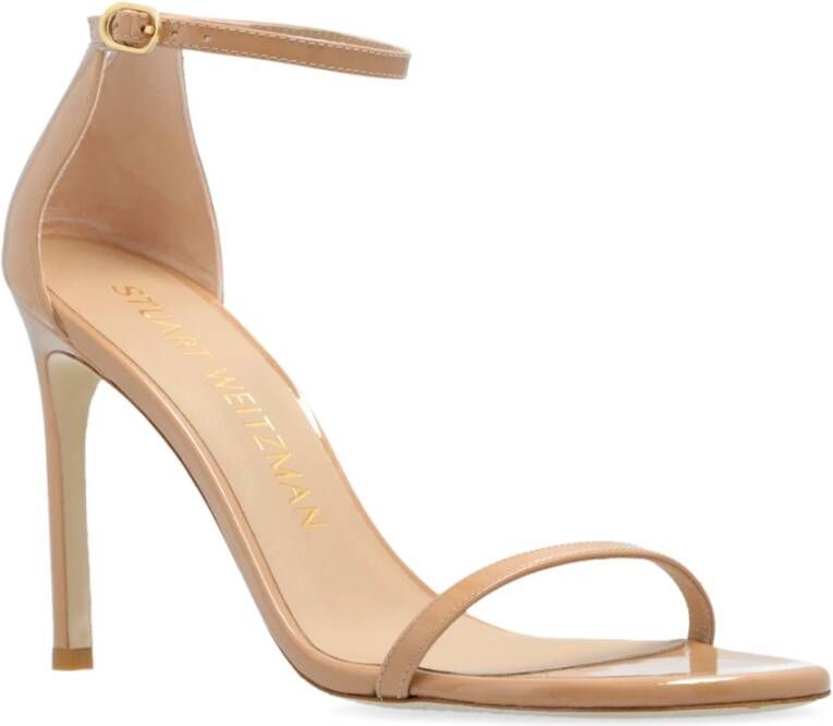 Stuart Weitzman Nudistsong sandalen met hak Beige Dames