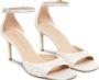 Stuart Weitzman Parelversierde vierkante-teensandaal Beige Dames - Thumbnail 2