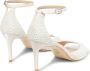 Stuart Weitzman Parelversierde vierkante-teensandaal Beige Dames - Thumbnail 3