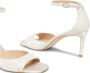 Stuart Weitzman Parelversierde vierkante-teensandaal Beige Dames - Thumbnail 4