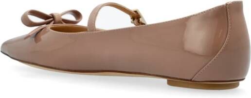 Stuart Weitzman Patent ballerina's Felicity Beige Dames