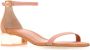 Stuart Weitzman Perzik Suede Lucite NudistCurve Sandalen Orange Dames - Thumbnail 2