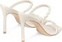 Stuart Weitzman Pearlita Sandaal met 100mm Hak Beige Dames - Thumbnail 3