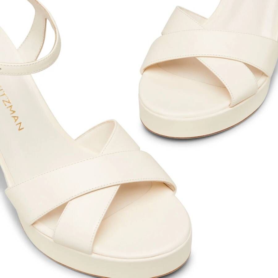 Stuart Weitzman Platform Sandaal voor elke gelegenheid White Dames